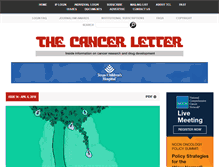 Tablet Screenshot of cancerletter.com